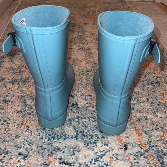 Hunter Original Refined Short Waterproof Rain Boot - Arctic Mint - Women Size 8 - Picture 5 of 8